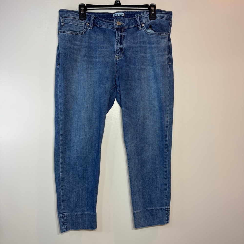 Dear John Joyrich Comfort‎ Skinny Jeans Womens 32 Distressed Figure Flattering